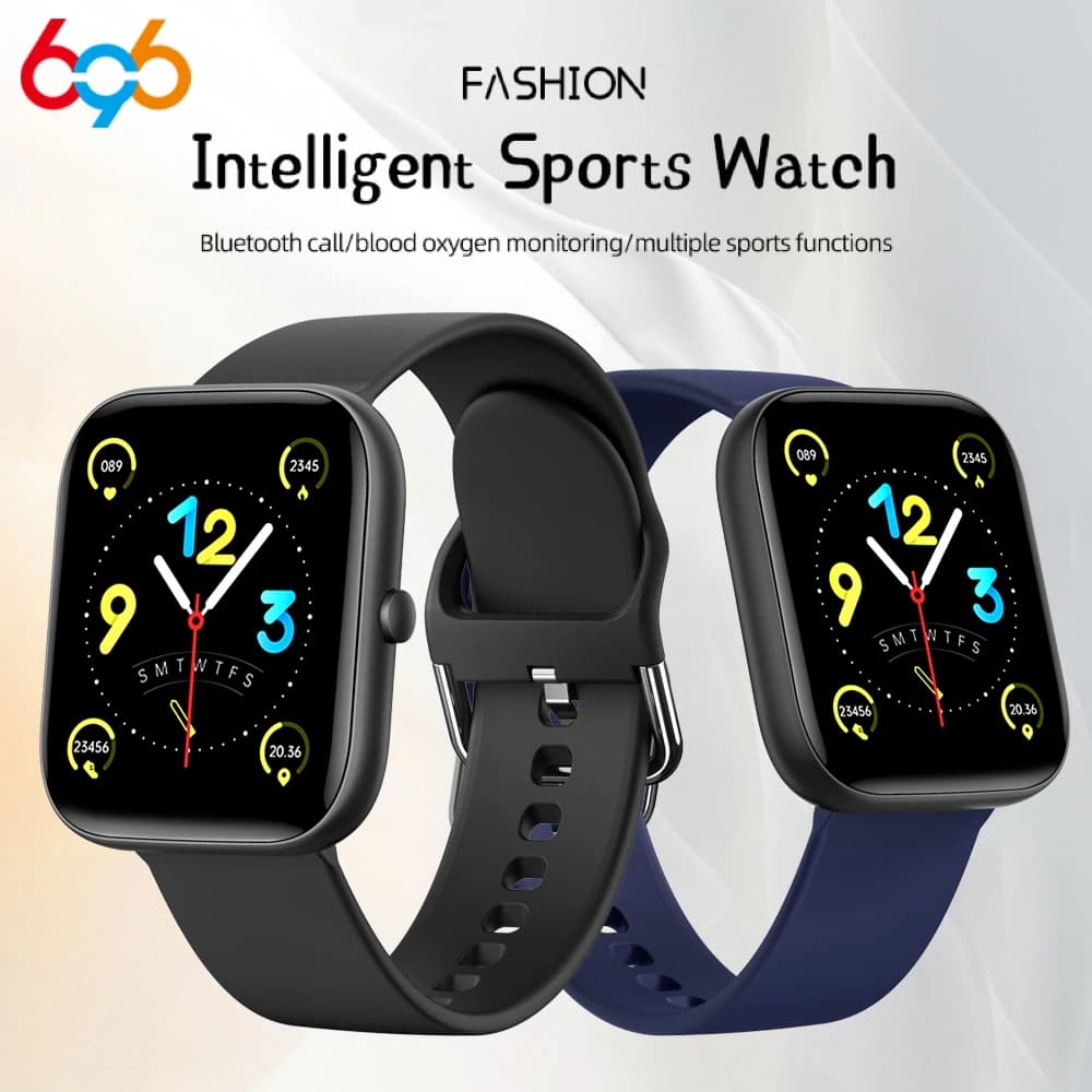 Smartwatch 2025 alla Moda con Chiamate Bluetooth, Musica, Impermeabile, per Sport e Fitness, Monitoraggio Frequenza Cardiaca e Ossigeno nel Sangue, per Uomo e Donna