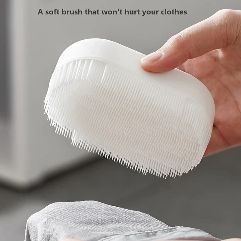Una spazzola per bucato super morbida, un versatile scrub per la pulizia in plastica, adatta per vestiti e scarpe, perfetta per bagni, cucine