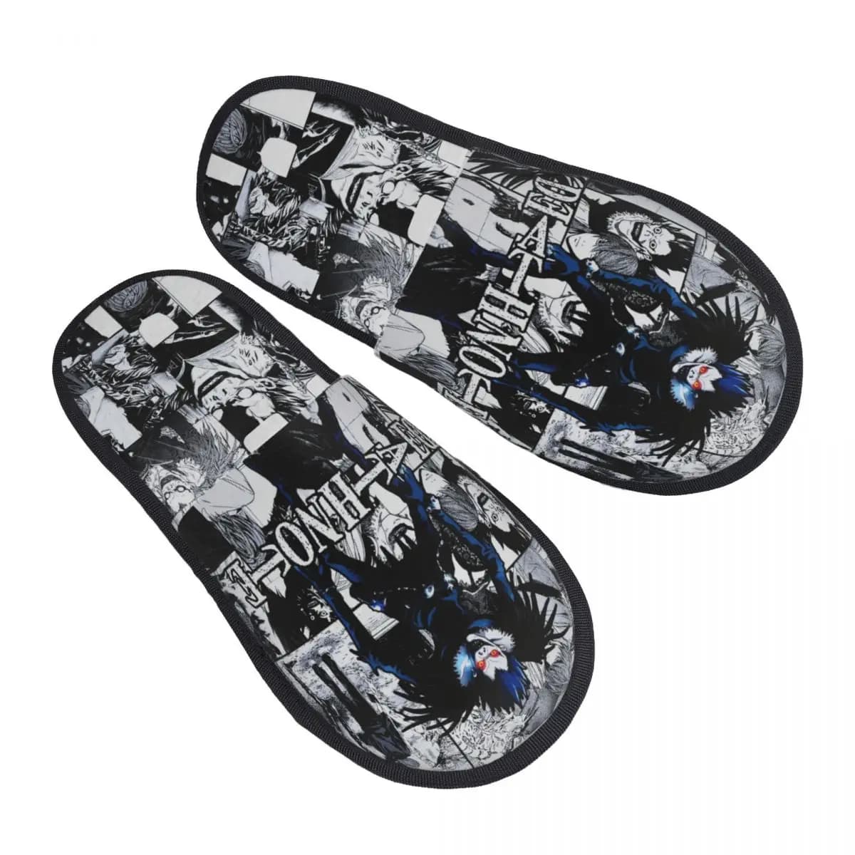 Pantofole da casa Death Note antiscivolo Shinigami Anime Giappone Manga Comode pantofole in pelliccia per la casa Camera da letto