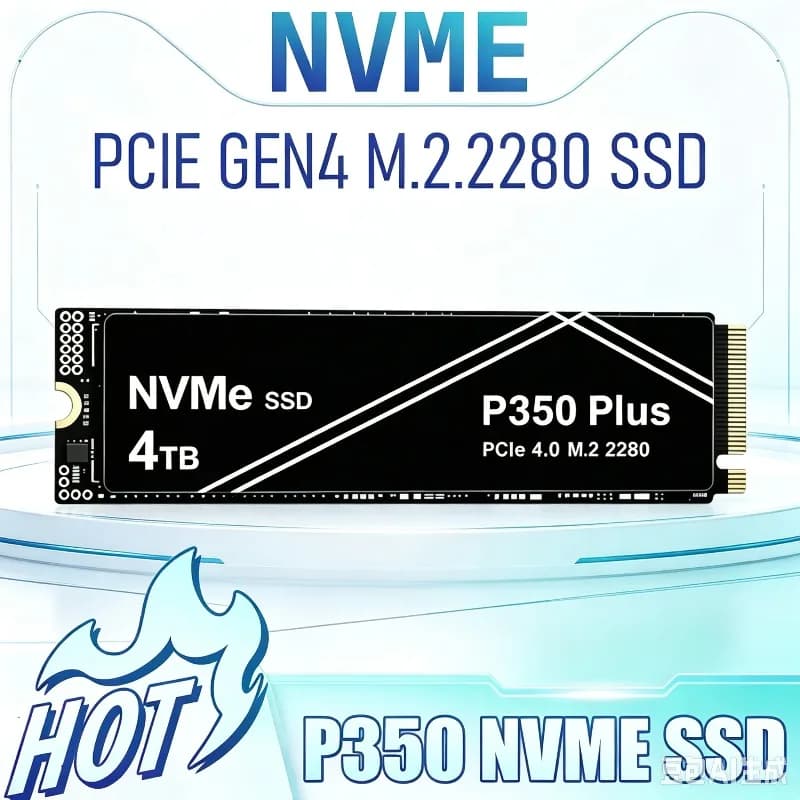 Gaming PC Laptop PS5 2026 New P350 PLUS M.2 2280 NVMe SSD 1TB 2TB 4TB PCIe 4.0 Gen4 Internal Solid State Drive