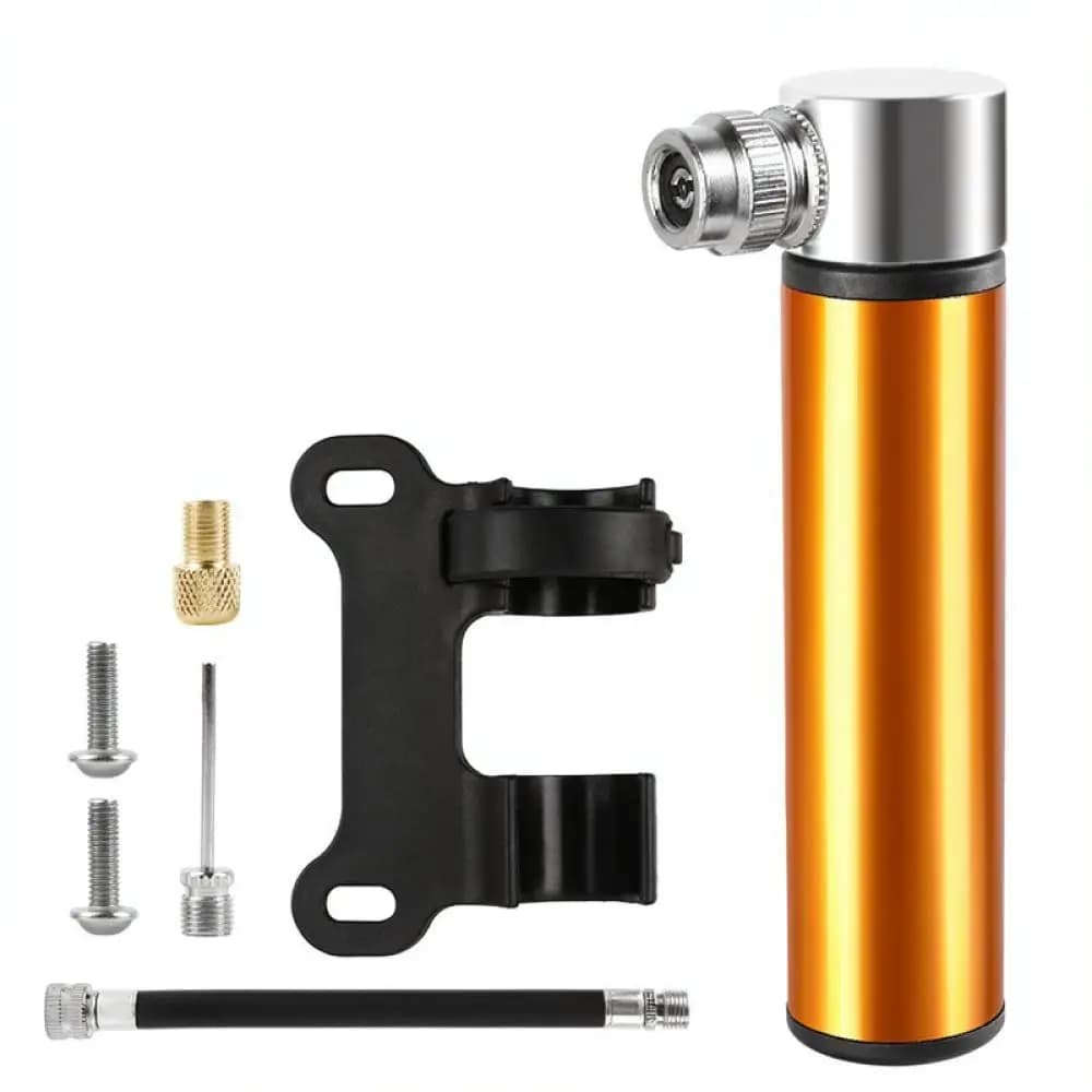 Portable Mini Bike Pump Aluminum Alloy Cycling Tire Inflator For Mountain Road Bicycle Presta Schrader Valve Accessory