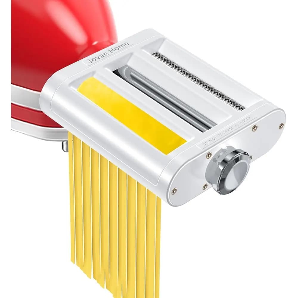 Set Macchina per Pasta 3-in-1: Rullo, Accessori per Tagliare Spaghetti e Fettuccine