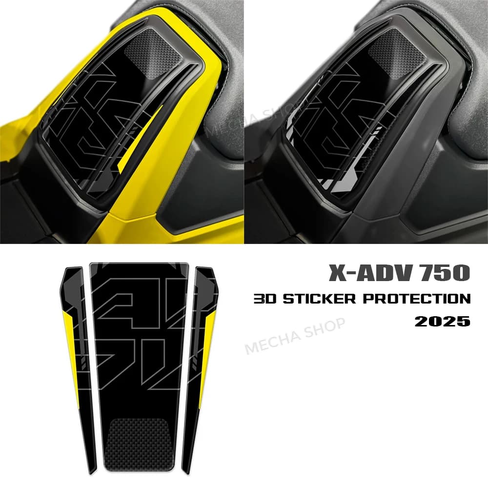 xadv 750 2025 Adesivo per porta del serbatoio Kit di protezione decalcomania in resina 3D per XADV 750 X-ADV 750 2021 2022 2023 2024