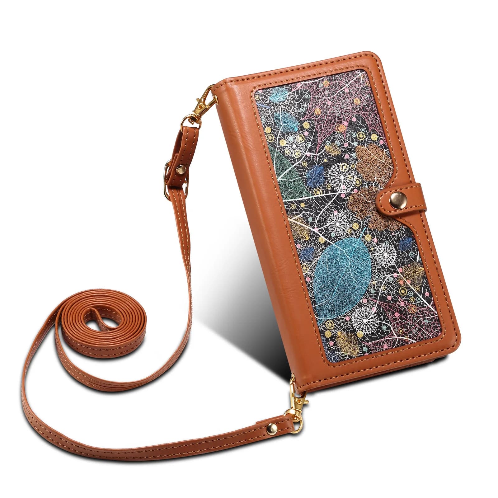 Custodia a libro con cerniera a portafoglio per Samsung Galaxy A56 A36 A26 A16 A06 A55 A35 A25 A15 A05S A05 Custodia a tracolla in pelle con blocco RFID
