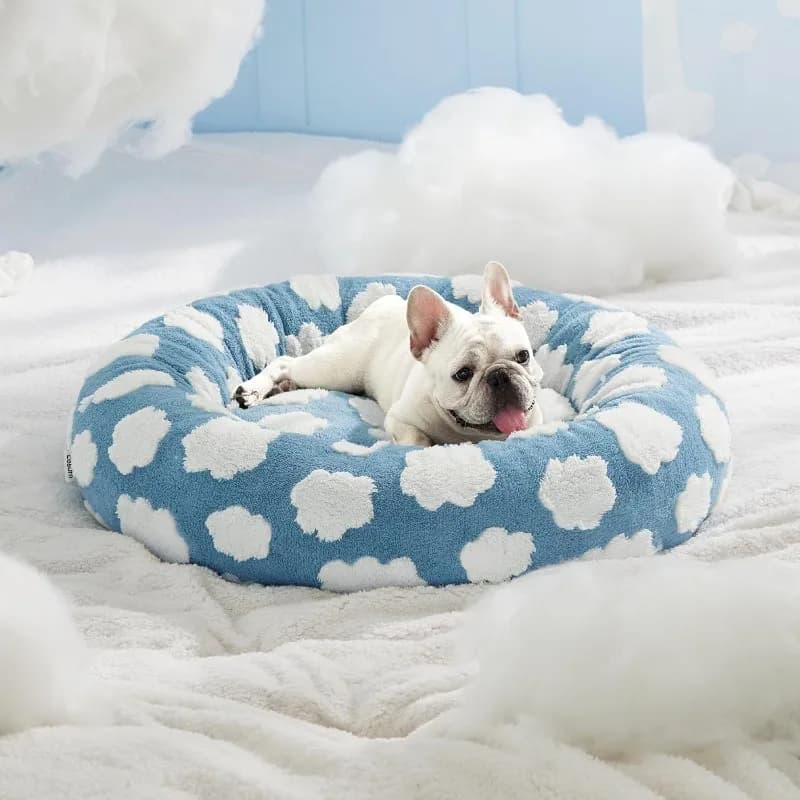 Lettiera per cani, lettiera per gatti, lettiera rotonda per animali domestici, universale in tutte le stagioni, caldi gatti e cani da compagnia universali