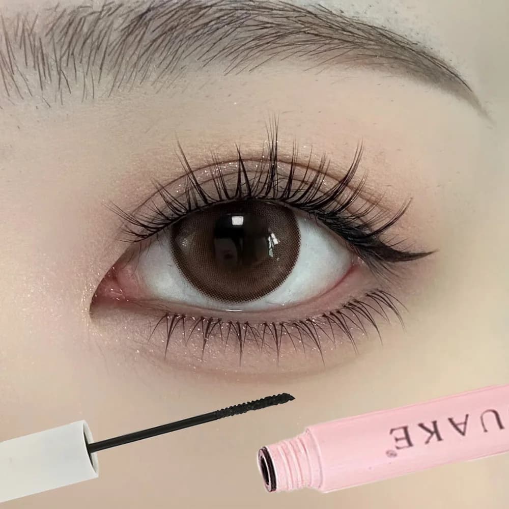 Black Brown Mascara Thin Brush Head Lifting Cream Long curled eyelashes Not easy to deburring Eyelashes Extension Pigment Makeup Big eyes