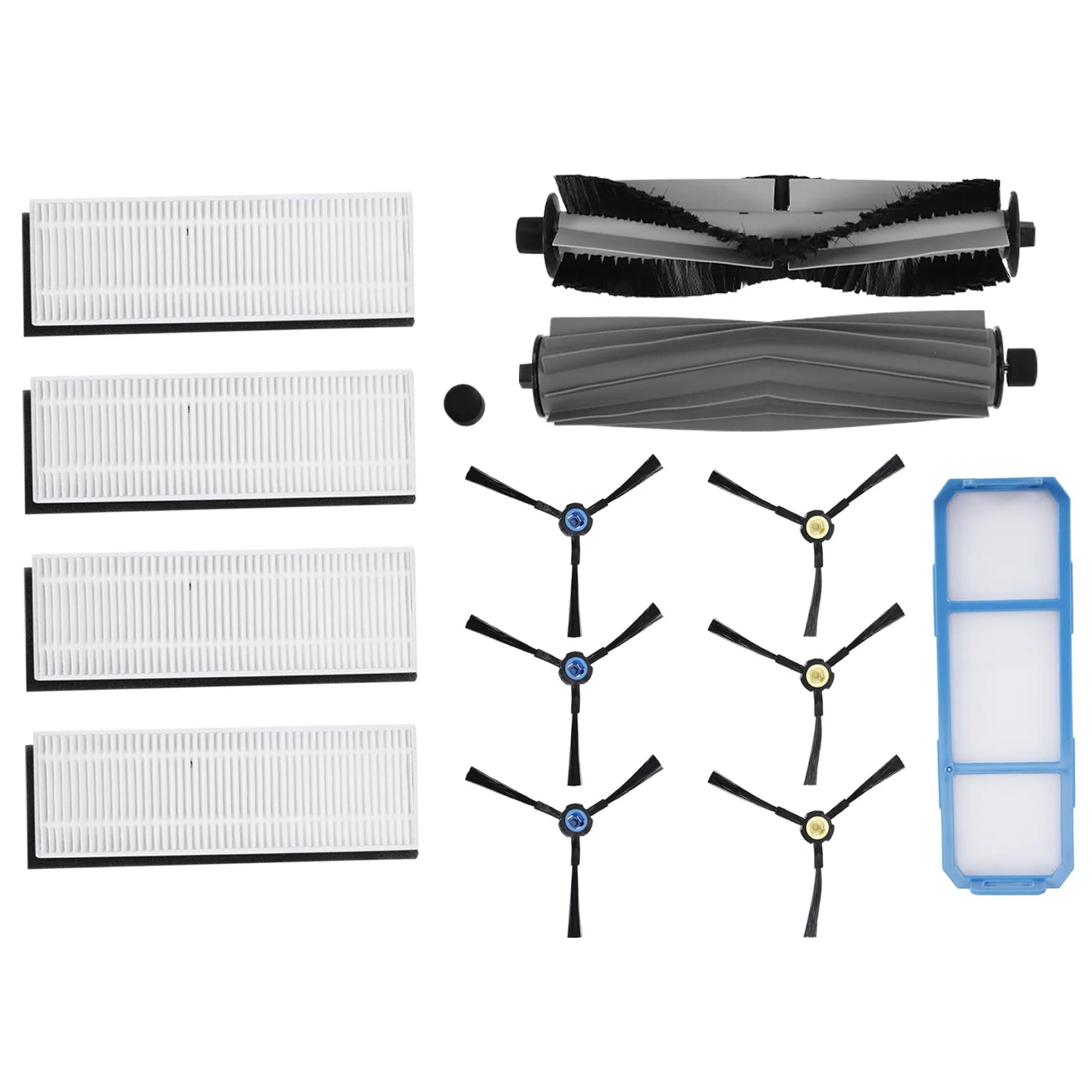 Spazzola Laterale Principale ABUH e Filtro HEPA per Robot Aspirapolvere Silvercrest SSR1 SSRA1, Ilife A9S A7 V8 V8S X750 X800 X785 V80 - Ricambi