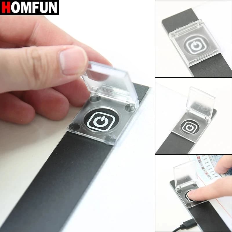 HOMFUN A3 A4 accessori Switch Cover per bambini giocattoli per disegnare tavoletta da disegno Led Copy Board Tools Touch Button Protector Cover
