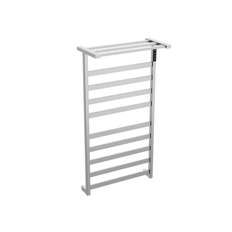 Intelligent digital display carbon fiber heating bathroom stainless steel electric heating towel rack gun gray bath towel rack
