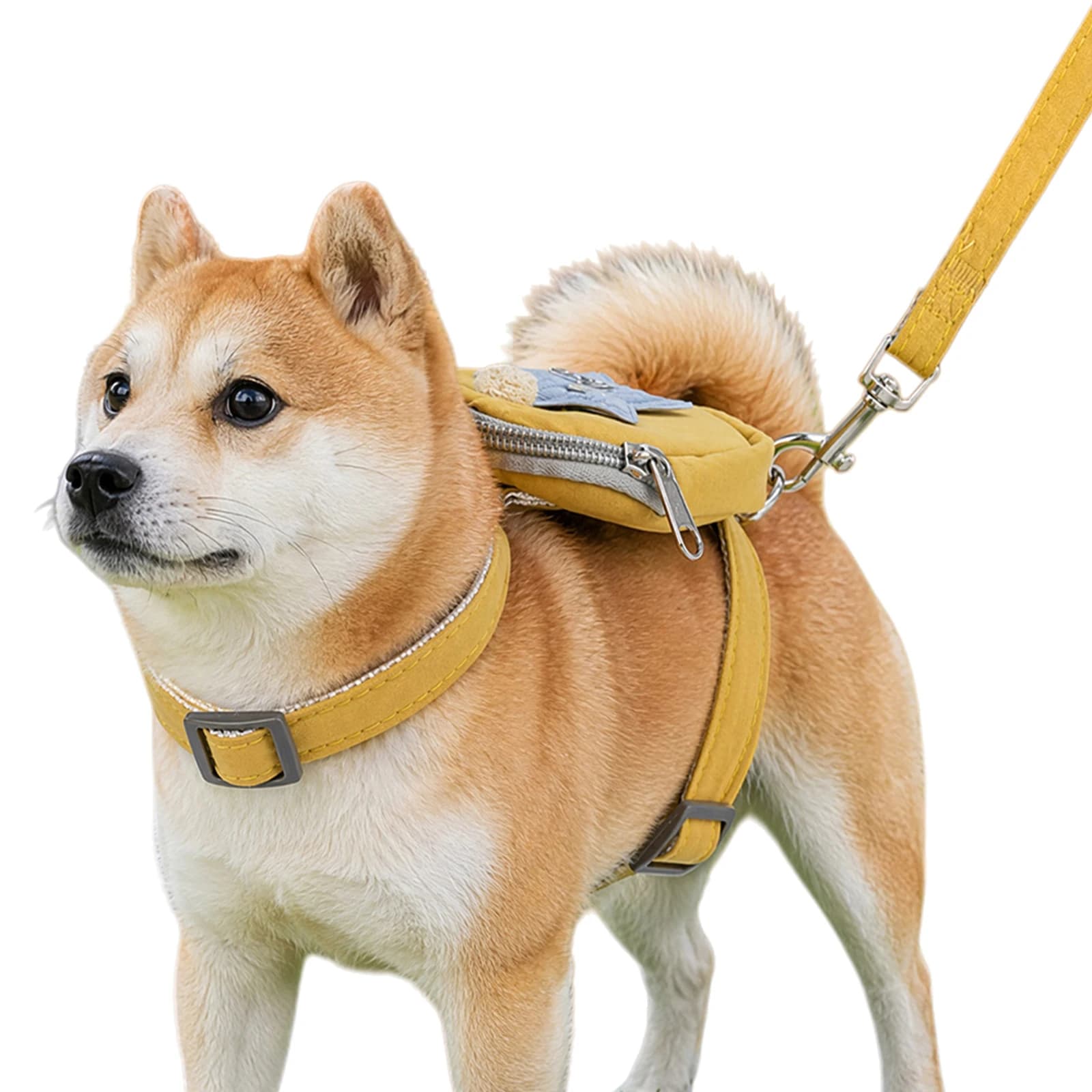 Dog Harness with Detachable Backpack Leash Adjustable No Pull for Small Puppy Outdoor Hiking
