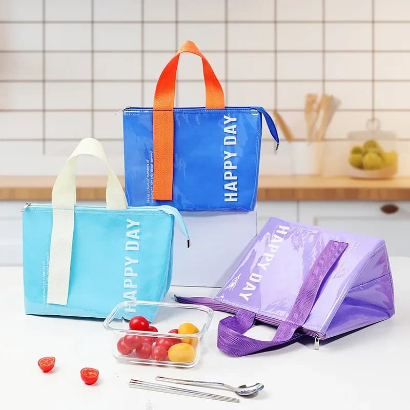 Borsa Termica Portatile di Grande Capacità per Picnic all'Aperto, Lavoro e Scuola, con Scomparto per Pranzo e Pasti