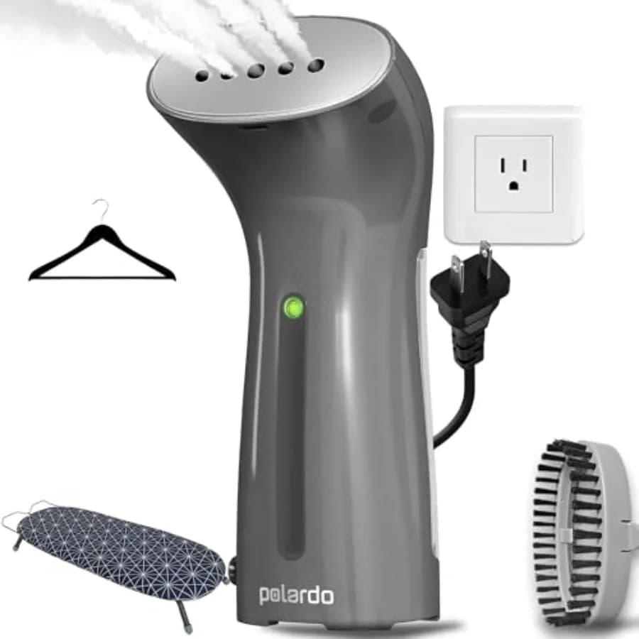 Miglior Stiratore a Vapore per Vestiti, Portatile da Viaggio, con Testa in Metallo, Riscaldamento in 25s, Sistema a Pompa, Mini Formato Manuale