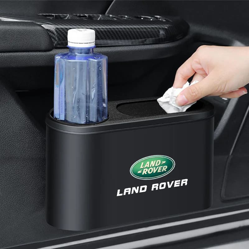 1 Pezzo Mini Cestino Portatile da Appendere per Auto, Contenitore per Rifiuti per Land Rover Defender Freelander Discovery 1 2 3 Evoque Range