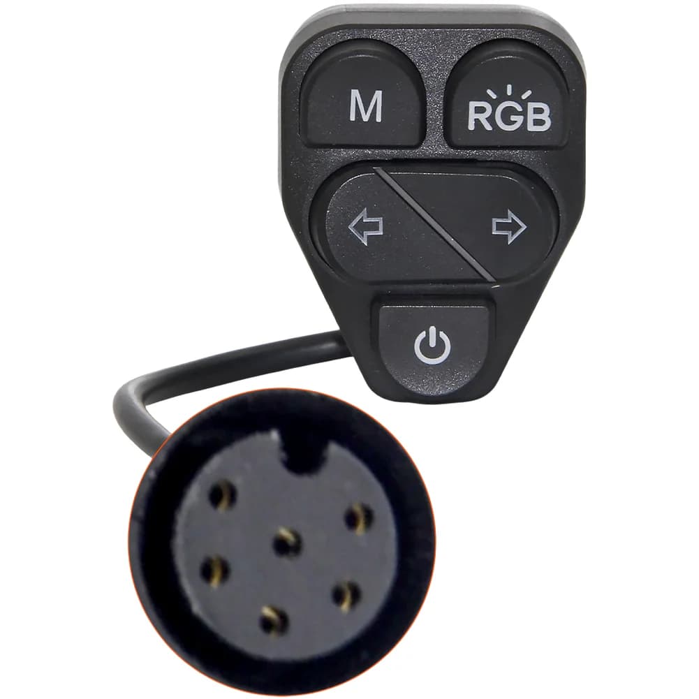 For Kukirin For T3 Function Switch Button Steering Headlight Control ABS Black Replacement Part For Electric Scooter Handlebar