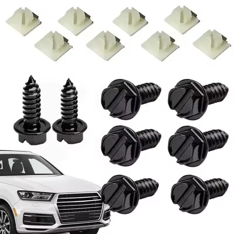 Viti targa per fissare targhe Inserti viti in nylon Cornici e coperture su auto e camion Moto universali
