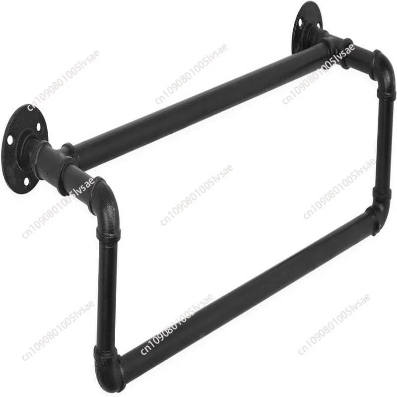 Wall-mounted towel bar, wall-mounted towel rack, rack industrial pipe rack