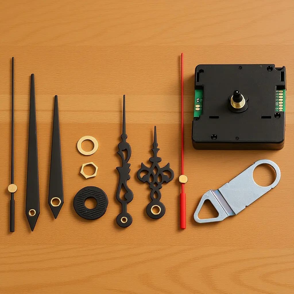 Movement Wireless Alarm Clock Silent, Fa-da-te Replacement Mechanism for Wall Clock, Repair Parts with Precise Oral Regulation