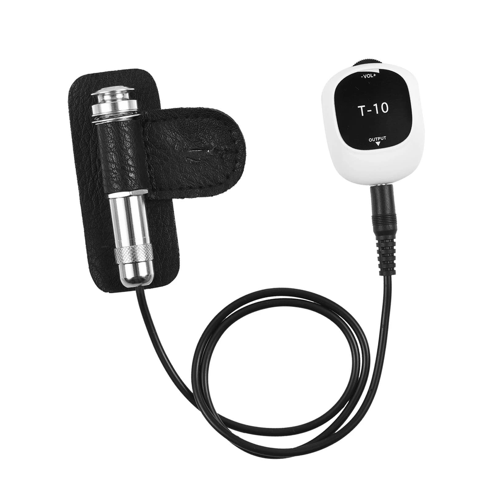 Piezo Pickup Universal No Drilling Self-adhesive Pick-up 6.5mm Audio Interface for Speaker, Multifunction Pickup for Guitar