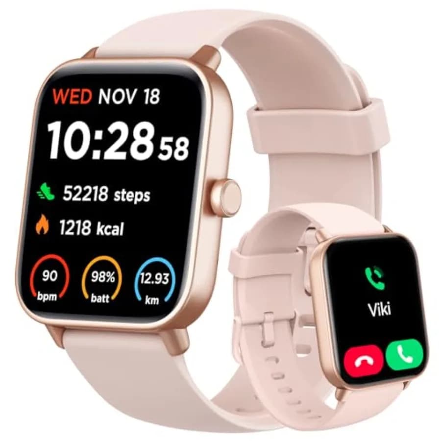 Smart Watch for Women Android and iPhone, Alexa Built-in, IP68 Waterproof Activity Fitness Tracker with Bluetooth Call Answer/M