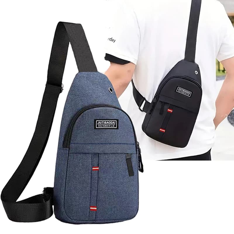 Tasche sul petto regolabili da uomo e da donna, tasche sul petto in tessuto Oxford incrociate diagonali a spalla singola