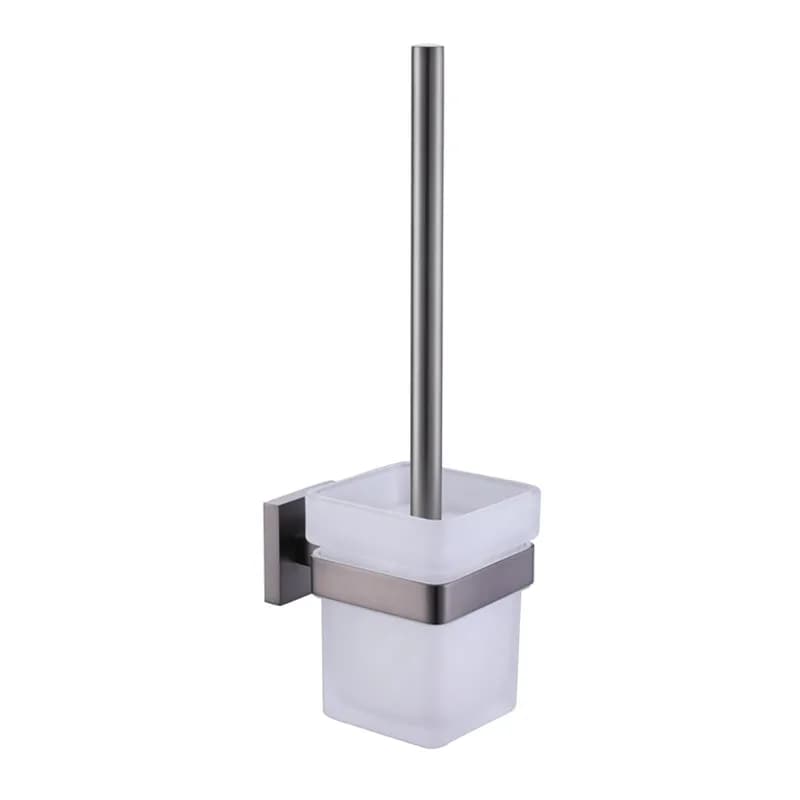 Scopino per WC Scopino per pulizia in acciaio inossidabile 304 Set di scopini per WC con manico lungo