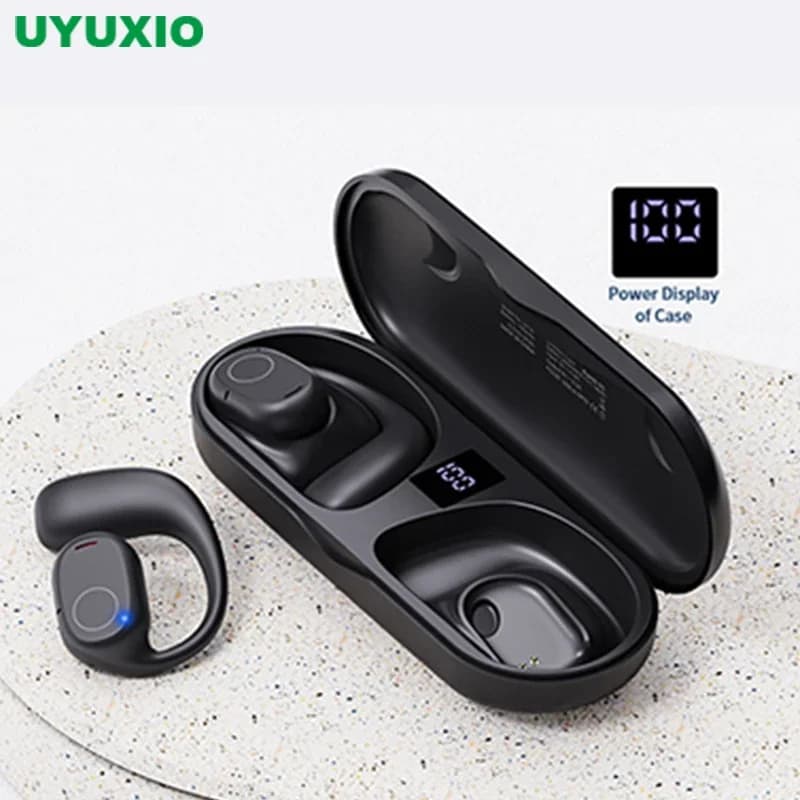 UYUXIO OWS wireless earphones Open speakers with digital display Headphones BT 6.0 40 hours playback Headset for sport