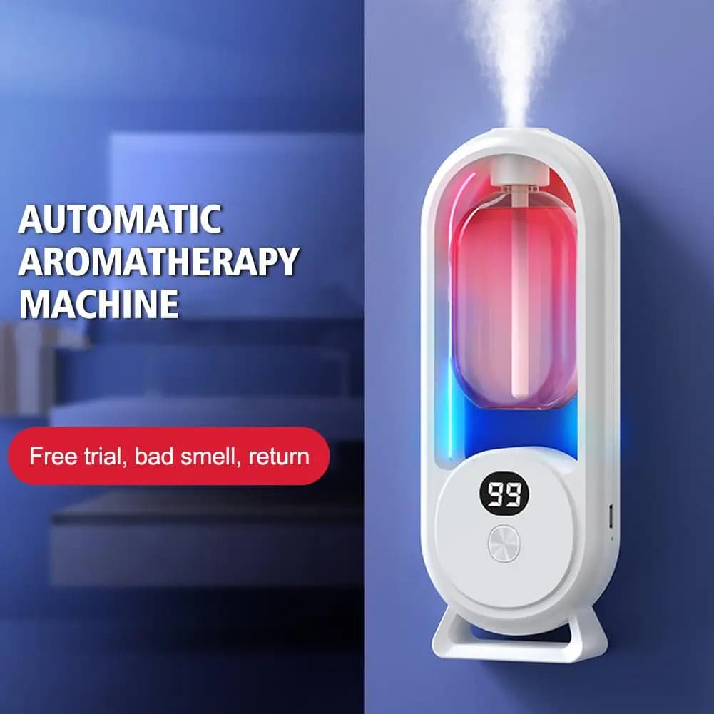 Automatic fragrance diffuser machine, aromatic spray for home hotel bathroom, deodorant for large environments with timer