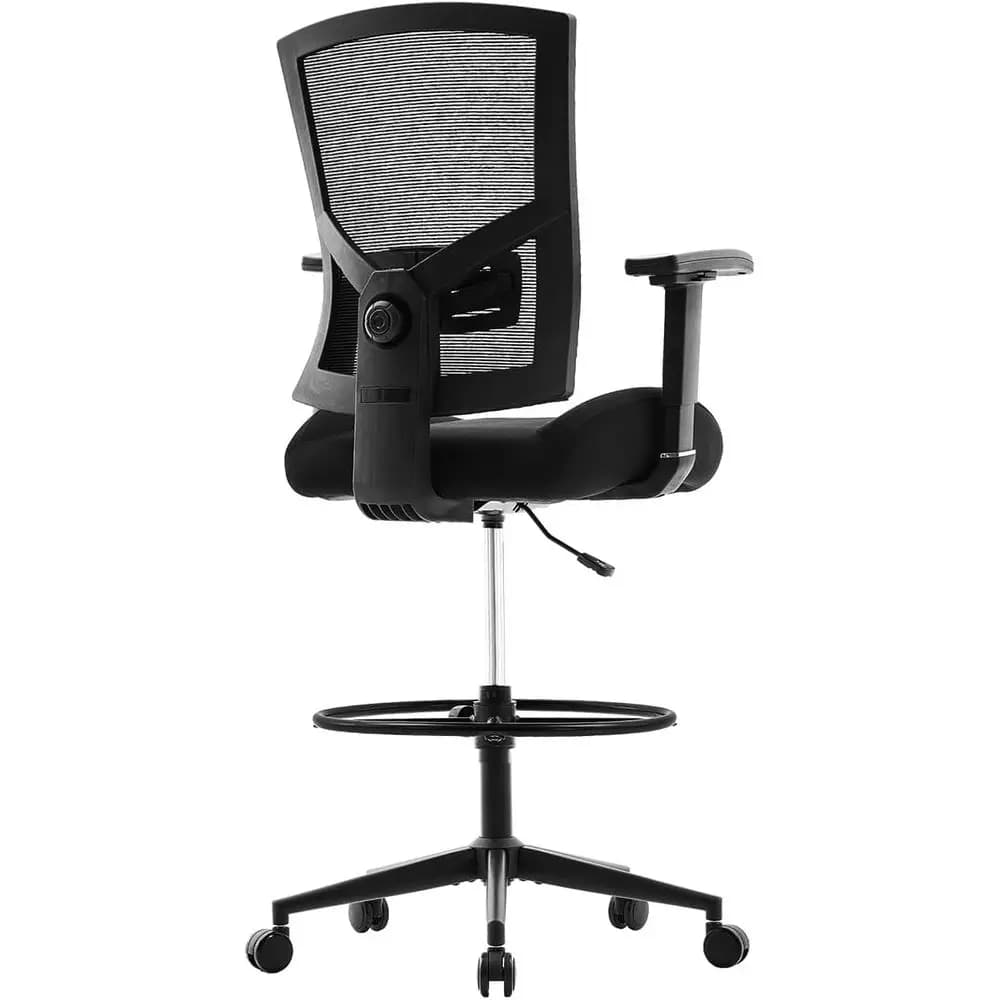 Sedia da Ufficio Ergonomica Resistente con Cuscino Largo 21 Pollici, Supporto Lombare Regolabile e Ruote Bloccabili