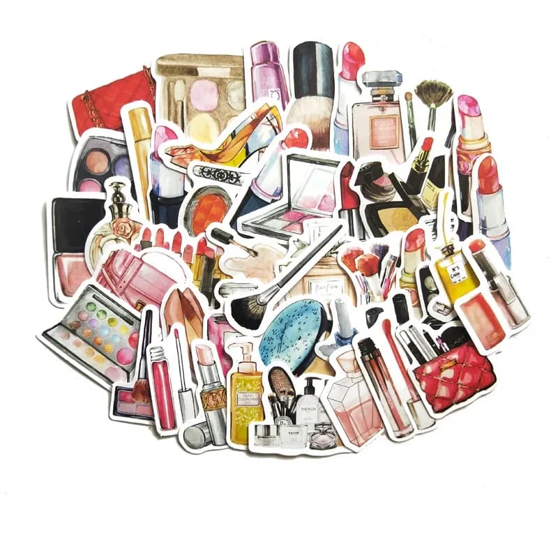 10/30/45 pz Disegno A Mano Acquerello bellezza Cosmetici Adesivo Rossetto decorazione Notebook Planner Scrapbooking/adesivi FAI DA TE