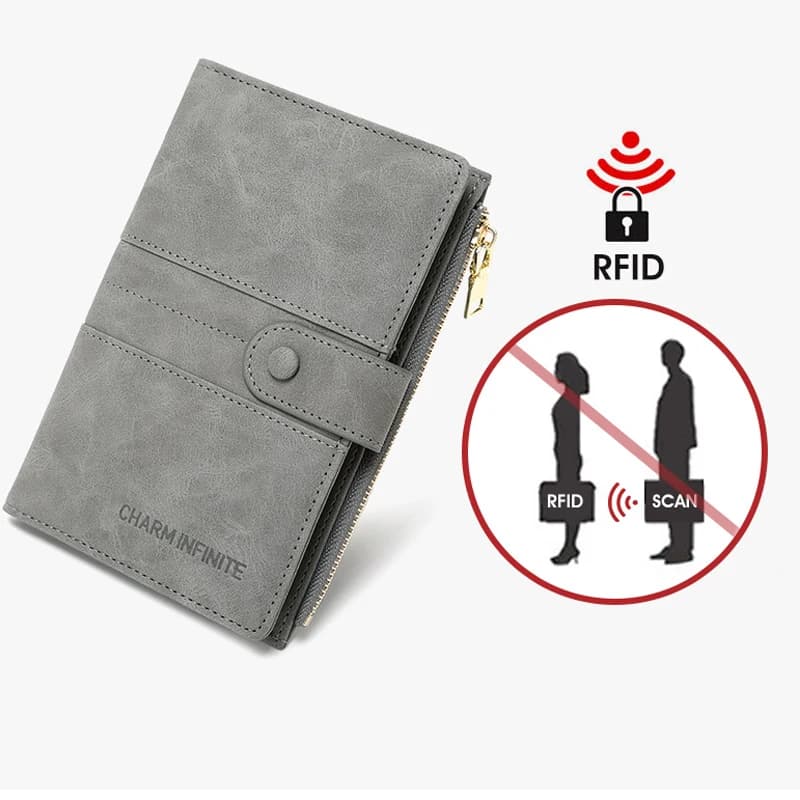 Porta passaporto RFID antifurto unisex Portafoglio da viaggio con cerniera Portafoglio per documenti Porta Documento multifunzionale Packget Dropshipping