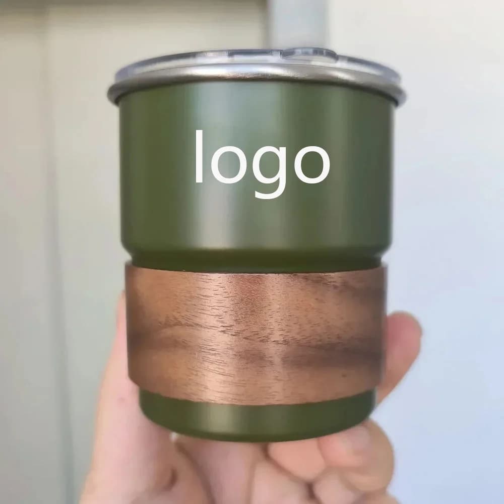 Creative Stainless Steel cup Beer Mug 300ml Outdoor Camping Coffee Mug Wholesale Free customization Logo