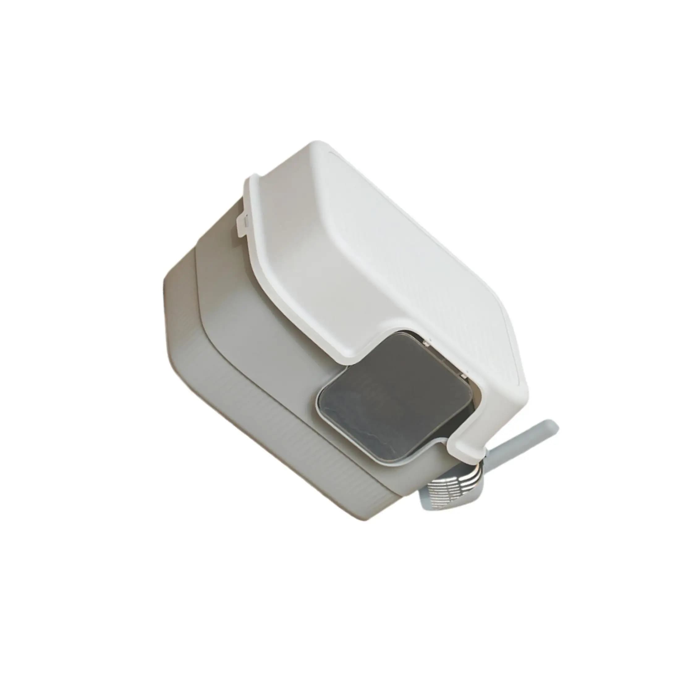 Hooded Cat Litter Box Pet Supplies High Sides Anti Splashing Cat Litter Tray