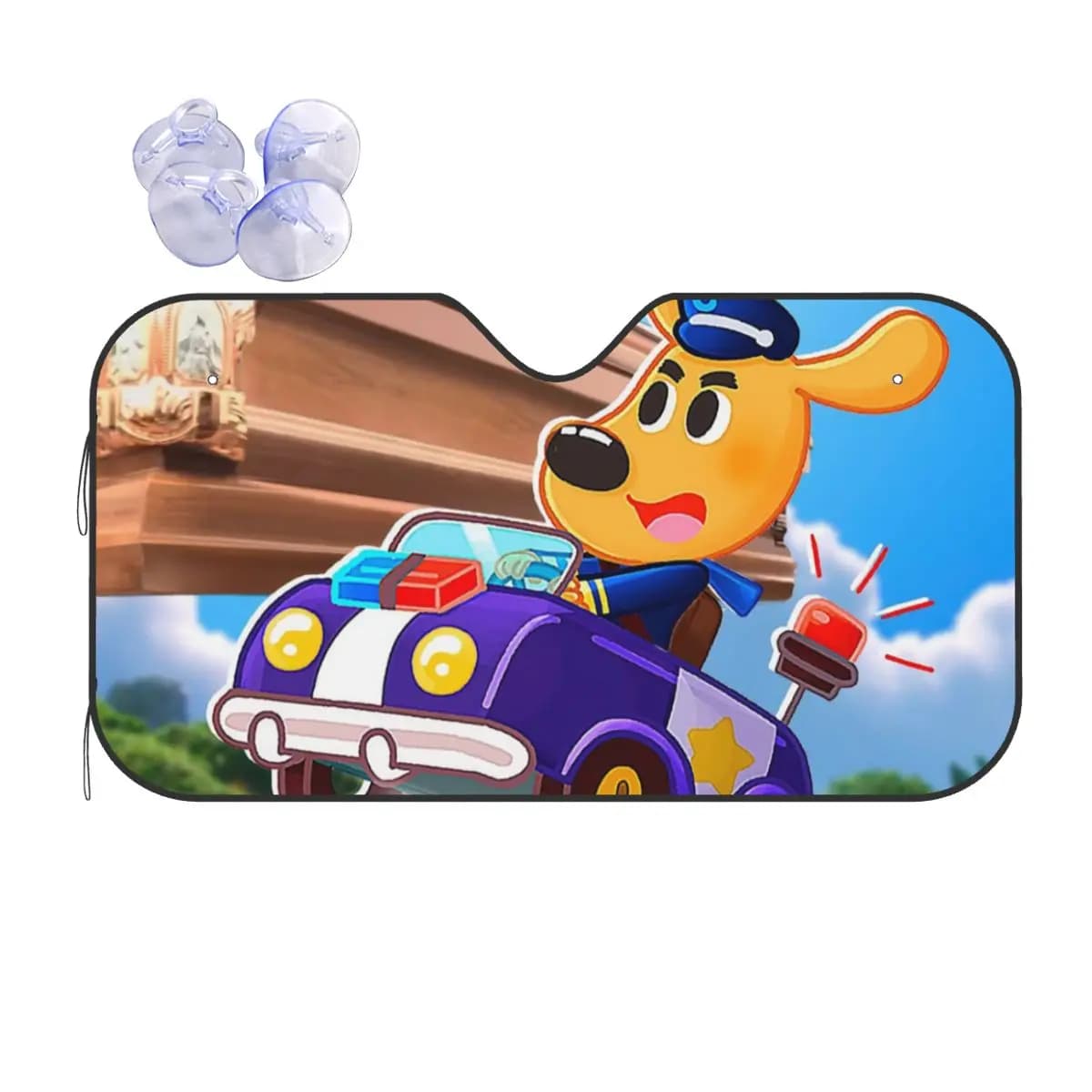 Sheriff Labrador Parasole Parabrezza Parabrezza anteriore per auto Finestra Parasole Accessori Coperture