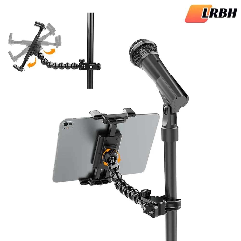 Flexible microphone, tablet letting and letting, compatible with all 4.7 inch smartphones and tablets to 15 inch