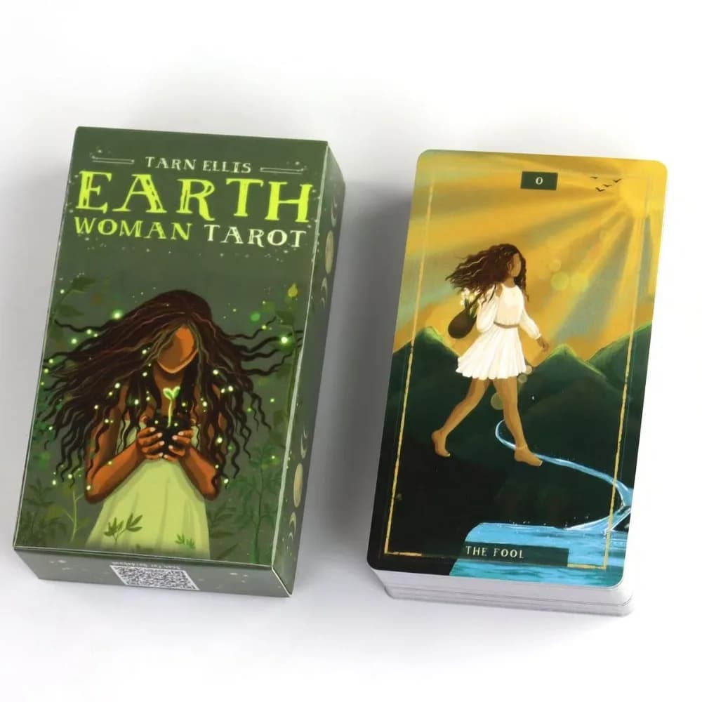 Mazzo di Tarocchi Earth Woman, 78 Carte, Nutri la Tua Intuizione e Celebra la Saggezza della Madre Natura, 10,3*6 cm