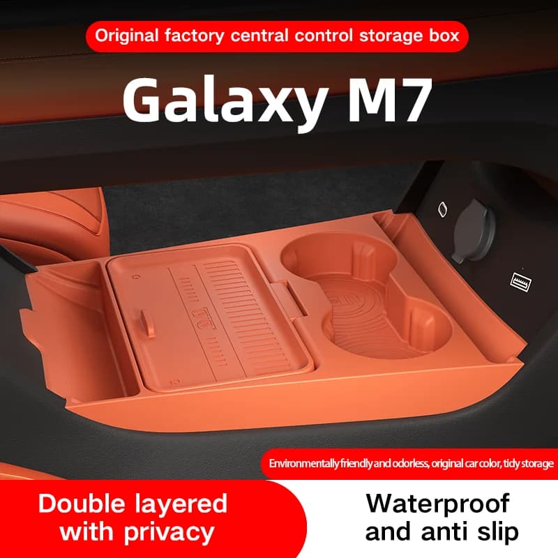 Car central control lower storage box For Geely Galaxy M7 2026 model car center console storage, organization, decoration