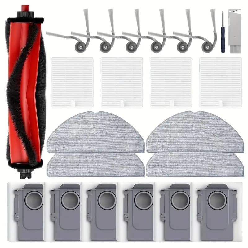 23Pcs Replacement Accessories Kit Compatible For Roborock Q7 M5, Q7 M5+, Q7 L5, Q7 L5+ Robot Vacuum Cleaners