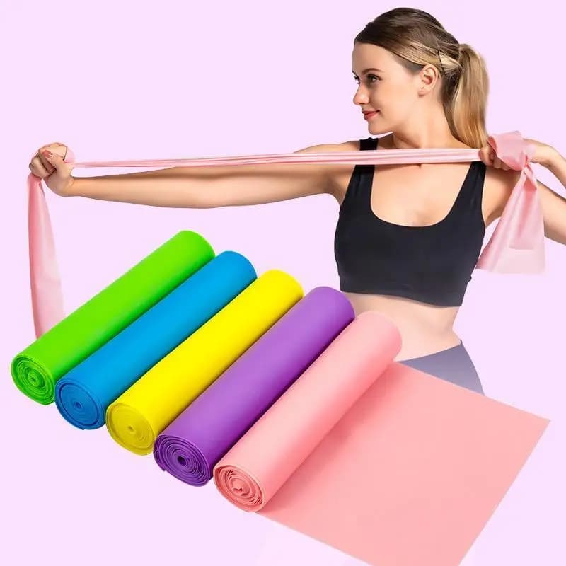 Fascia di Resistenza da 15 Libbre, Elastico Yoga da 2 Metri, Corda per Esercizi Schiena, Fitness e Dimagrimento, Elastico per Stretching