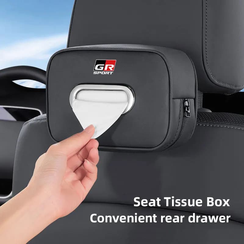 Auto Scatola di Immagazzinaggio del Tessuto Organizzatore Accessori Auto Per Toyota 86 Corolla Prado Aygo Avalon Prius Camry Yaris RAV4 Auris CHR Hilux