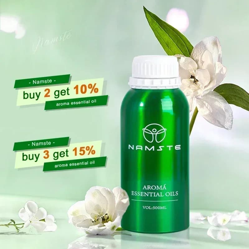Namste Wood Santal 500ML Profumo Oli Essenziali Diffusore di Aroma Fragranza Domestica Purificatore D'aria Otto Volte Essenza Concentrata