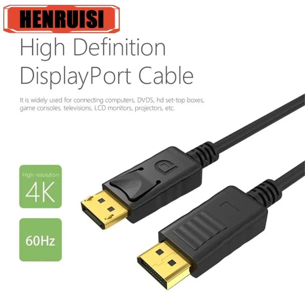Cavo audio video compatibile HDMI DP DisplayPort a cavo HDTV DisplayPort maschio a maschio per computer portatile TV proiettore monitor