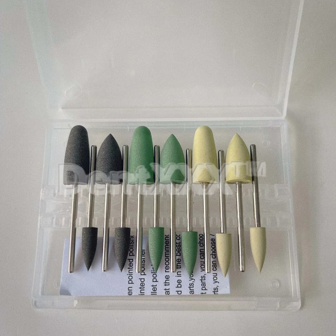 Hp0412 12Pcs/Kit Resin Polishing Kits for Low Speed Tools, Hp Type Shank Diameter 2.35mm