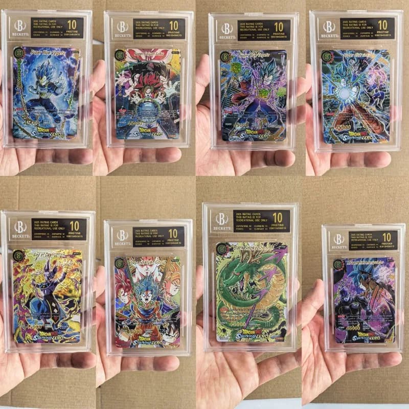 Dragon Ball Versione USA: Carte da Collezione Gohan, Carte Flash Oro, Edizione 3, Frieza, Vegeta, Son Goku P 628-638 PR - Carte da Gioco da Collezione