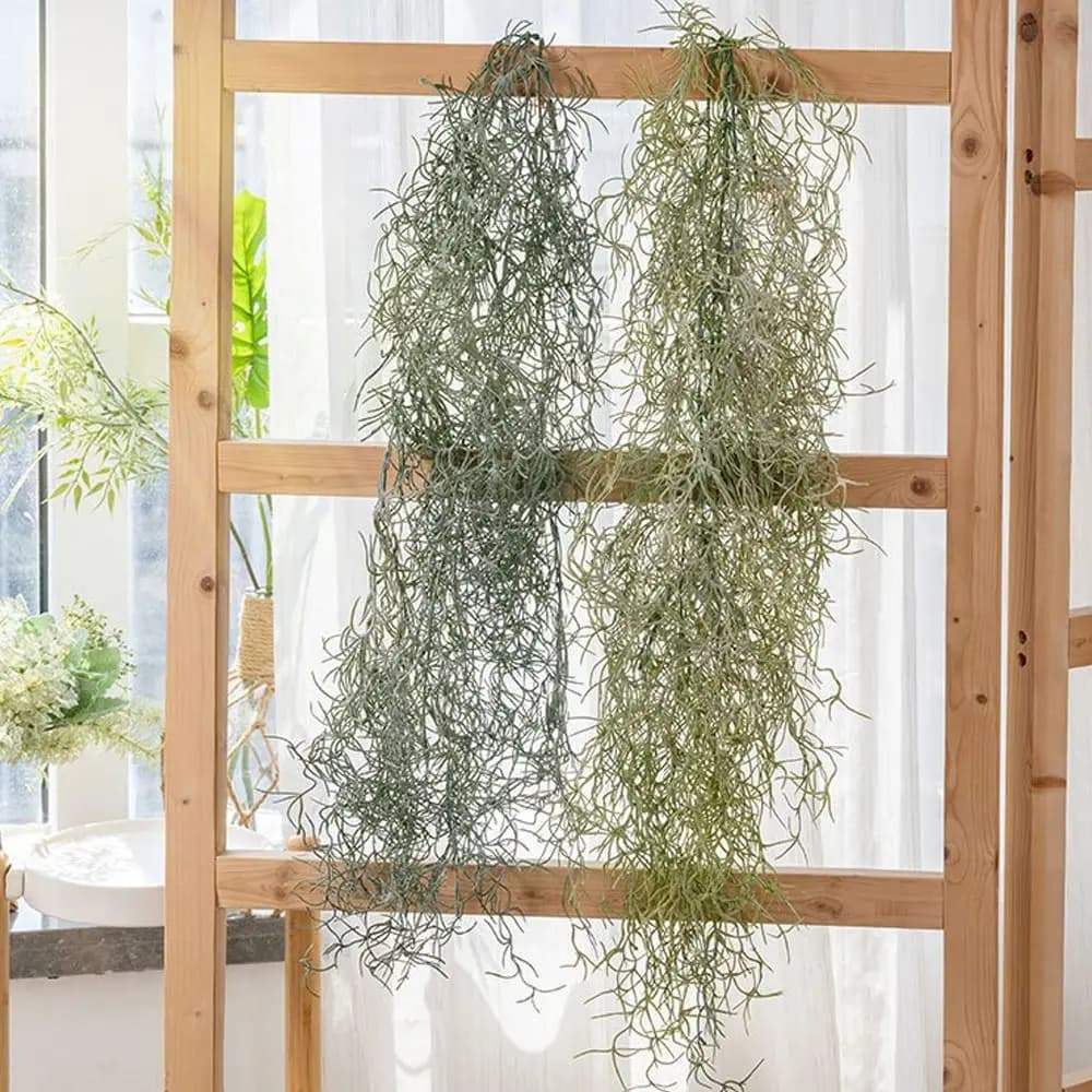 91 cm Green Artificial Plants, Elegant Faux Plants at the Tatto Realistico, Plastic Pendent Faces Handmade for Home and Office Decoration