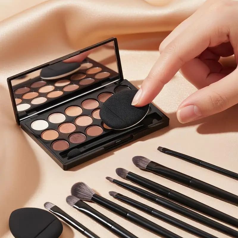 Set of eye makeup brushes, 1 set of soft bristles that do not fade, with duvets for makeup, for the daily application of the umbrella