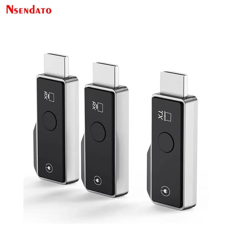 Trasmettitore e Ricevitore Video HDMI Wireless Compatibile, Estensore 100M 1TX a 2RX, Adattatore Dongle Display WiFi per PC TV