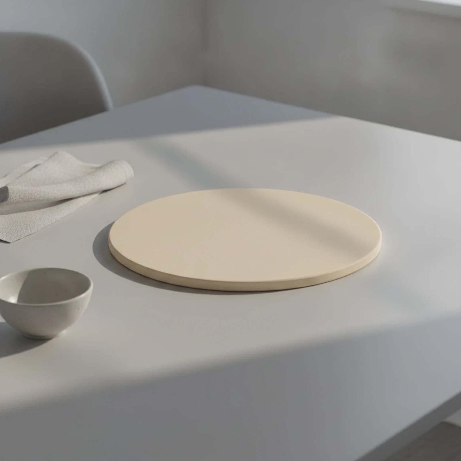 Smooth Surface Baking Stone Round Heat Resistant Cordierite Board for Home and Patio Cooking