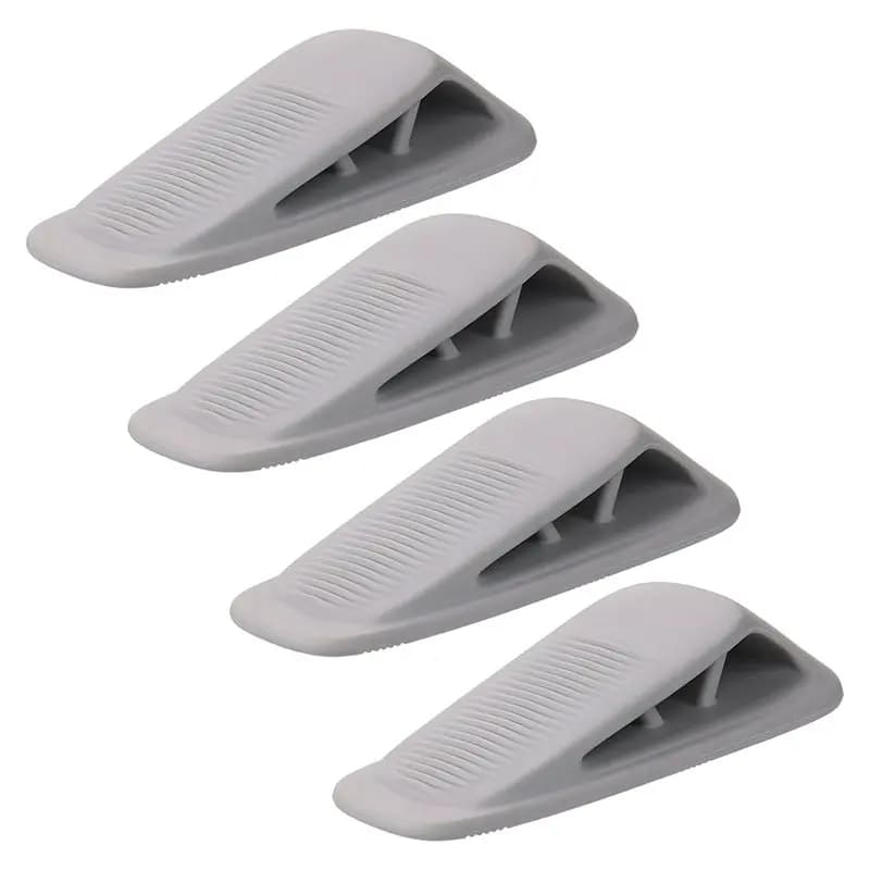 SHGO-Set di 4 Fermaporta in Silicone, Cuneo Resistente con Supporto - Per Casa e Ufficio