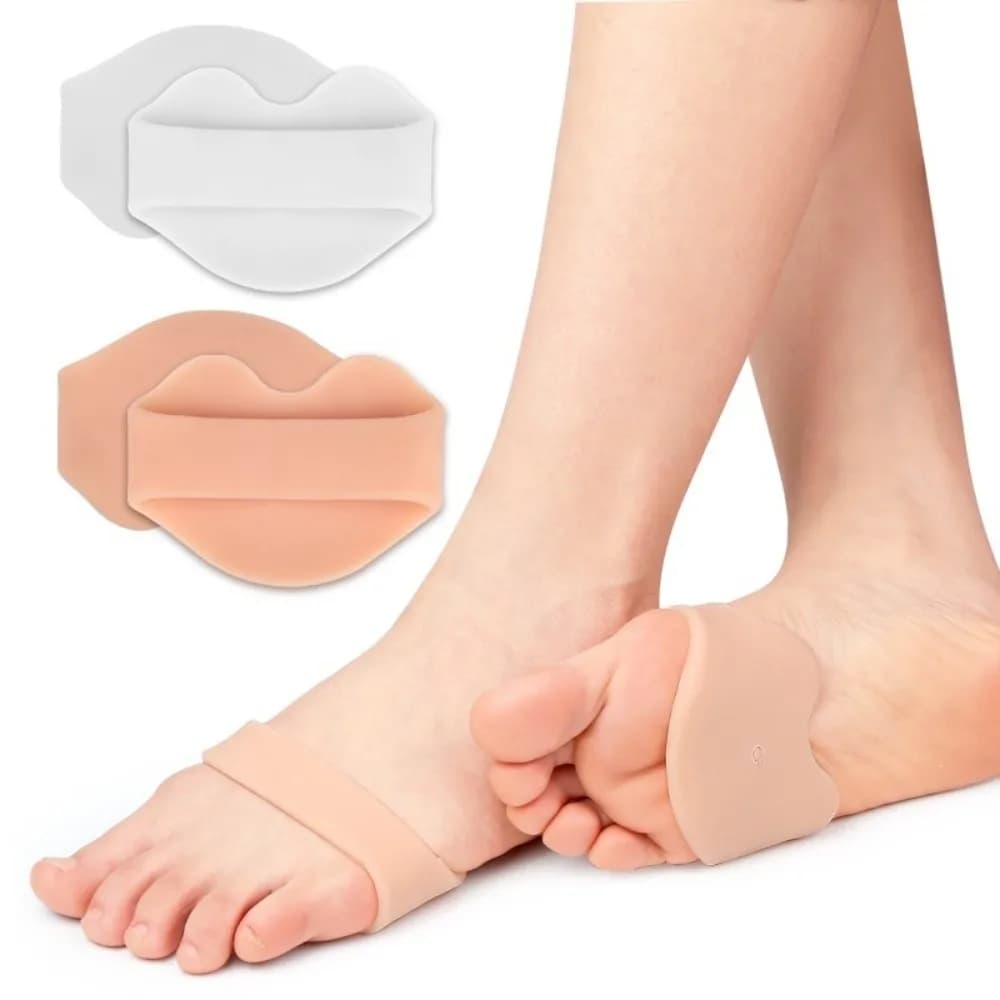 1pair New Silicone Metatarsal Pads Soft Multi-functional Ball of Foot Cushions Anti-abrasion Forefoot Socks Foot Pain Relief
