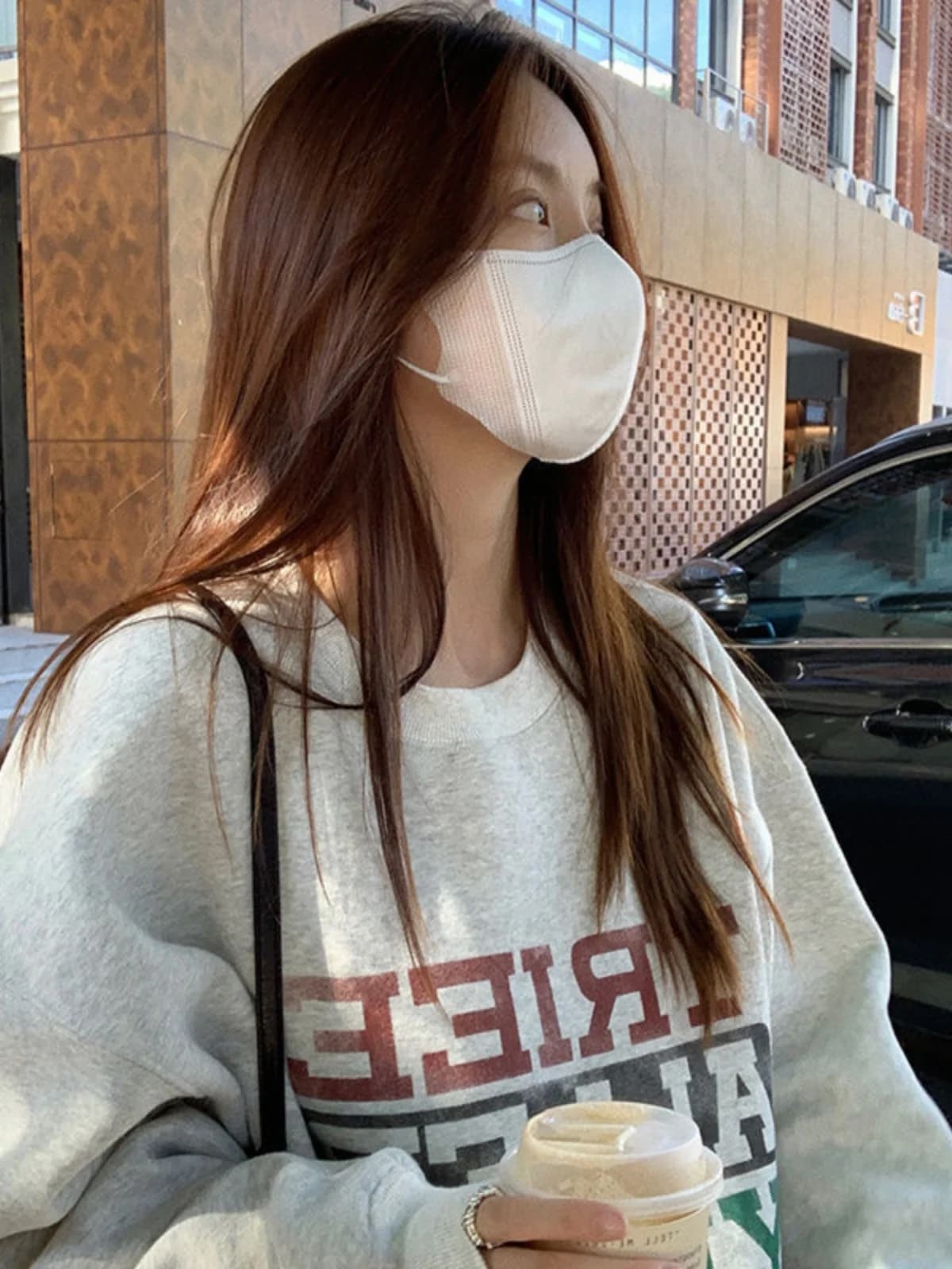 Retro American High Street Floral Grey Hoodie Women's Loose Spring Autumn Oversize Fleece Lazy Style Jacket Casual Fashion